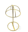 Modern Iron Powder Coated Tabletop Wig Display Rack & Hat Stand Organizer with Easy Installation for Shop Use