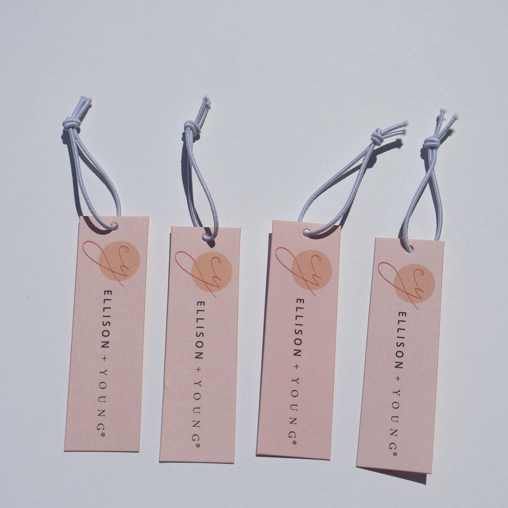 Custom Printing Pink Paper Price Garments Clothes Tag Jewelry Flower Candle Packaging Label