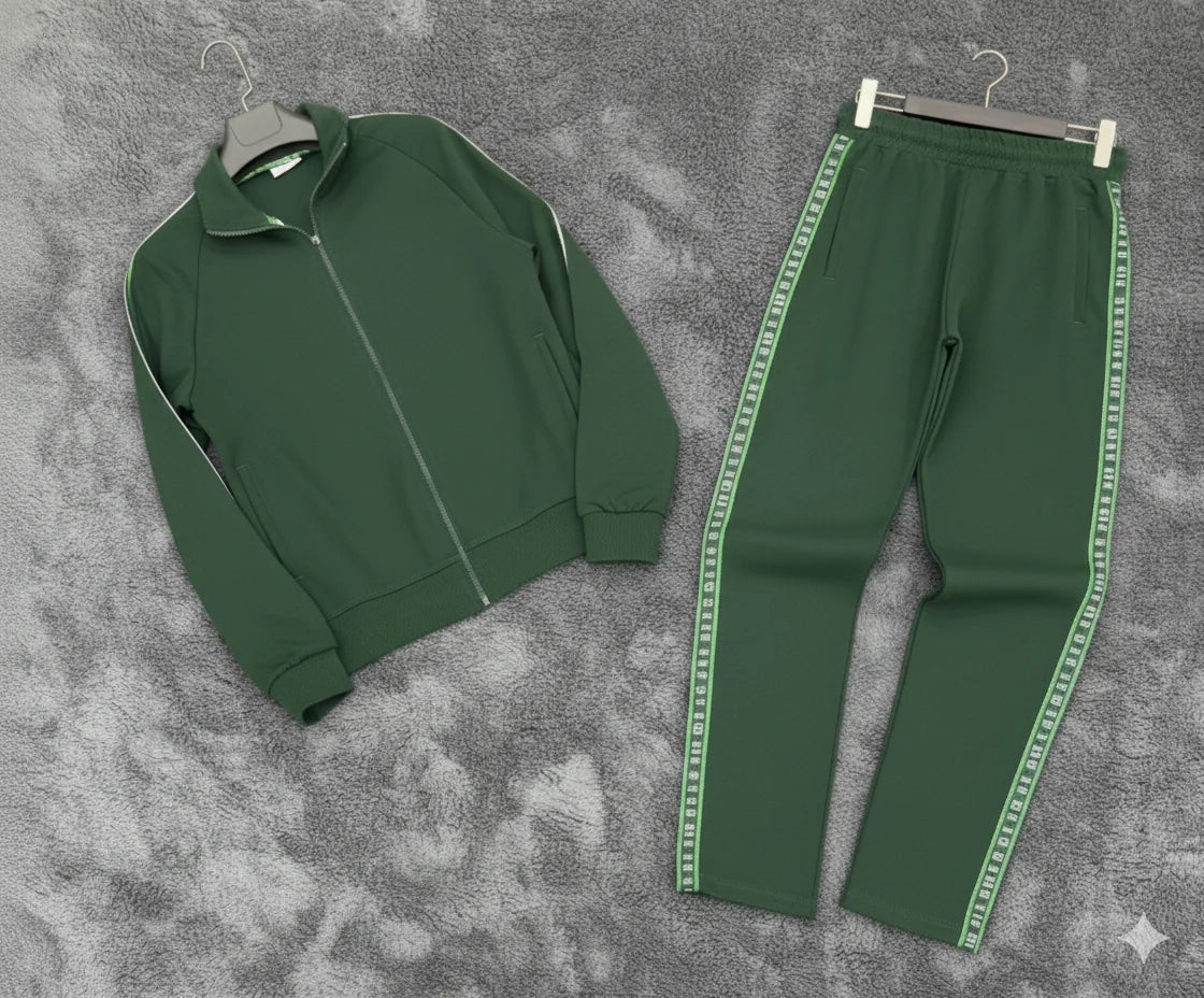 Customized Casual Printed Two Piece Track Suit Hooded Top Elastic Waist Bottom Daily Comfort Breathable Quick Dry Sporty 100%