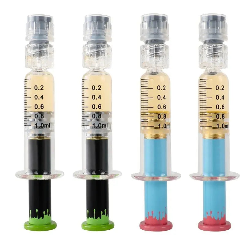 Luer Lock Syringe 1ml Shatter Heat Resistant Borosilicate Glass Lab Matte | Use with Liquids Glue Oils Ink | Premium Quality MegaBDM