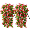Artificial Hanging Flowers Dichroism Orchid Bouquet for Wall Home Room Garden Wedding Party Summer Decoration