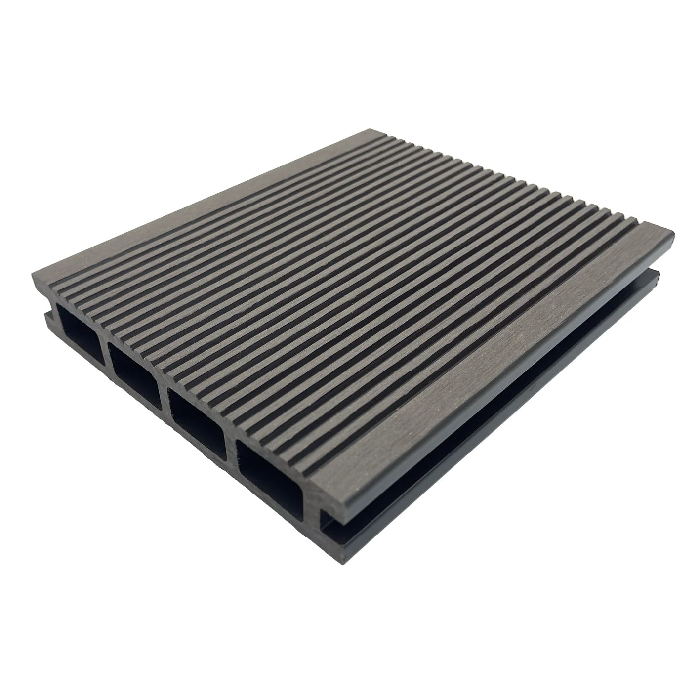 Modern Distressed Outdoor Waterproof Anti-Slip Square Hollow Decorative WPC Decking Easy Interlocking Installation