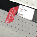 Hookei Managers Special Shelf Talker with Flag Red Plastic