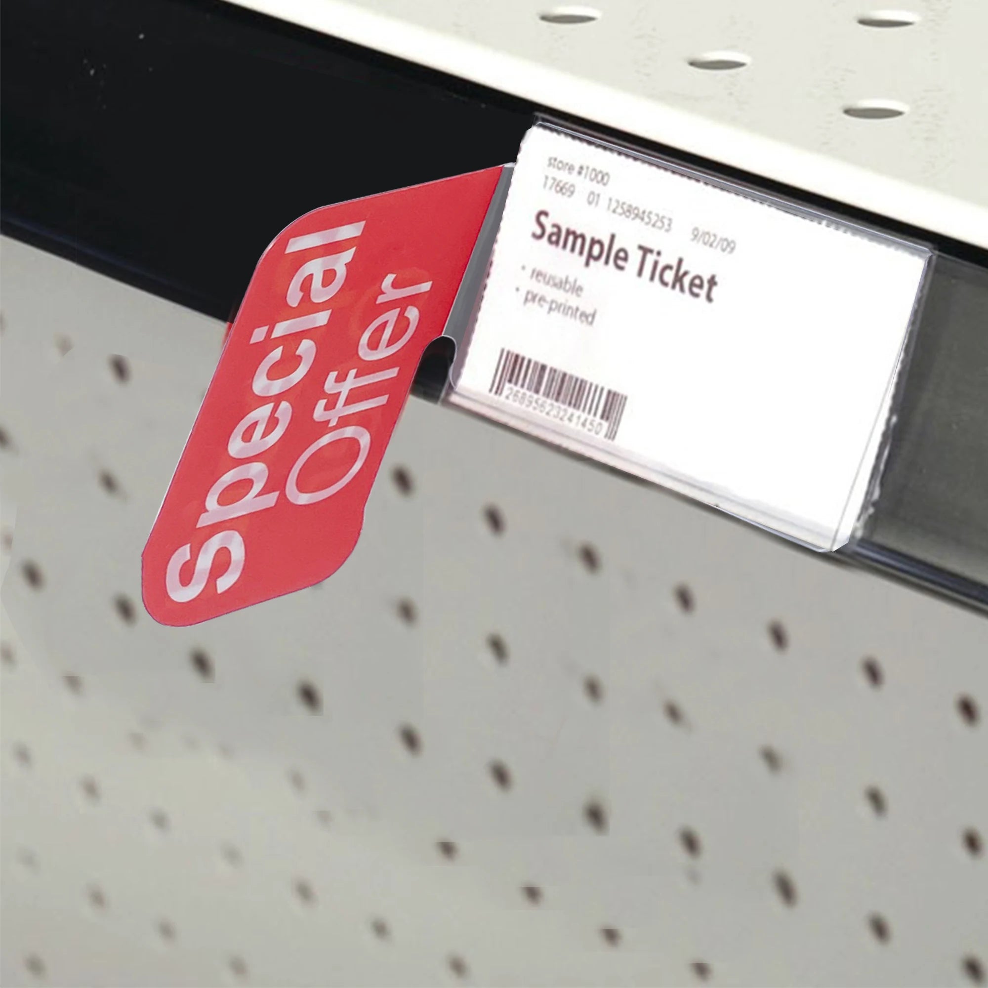 Hookei Managers Special Shelf Talker with Flag Red Plastic