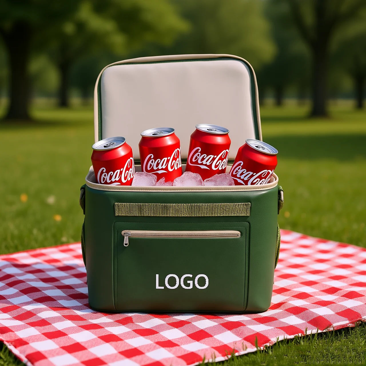 Manufacturer Direct Good Quality Green Luxury Ice Cooler Backpack Custom Logo Waterproof Modern Style