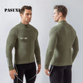 PASUXI Men's Quick Dry Running Jacket Lightweight Breathable Fitness Training Zip Front Stand Collar Long Sleeve Active Wear