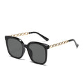 New Luxury Y2K Sunglasses for Women Gold Chain Frame UV400 Protection Personalized Shade Wholesale Eyeglasses