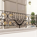 Elegant Modern Wrought Iron Balcony Railings for Villa Enhance Home Exterior Style Safety Durability