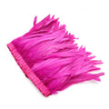20-25CM a Variety of Colors Stripped Rooster Tail Feathers Hair Cloth Edge Performance Suit