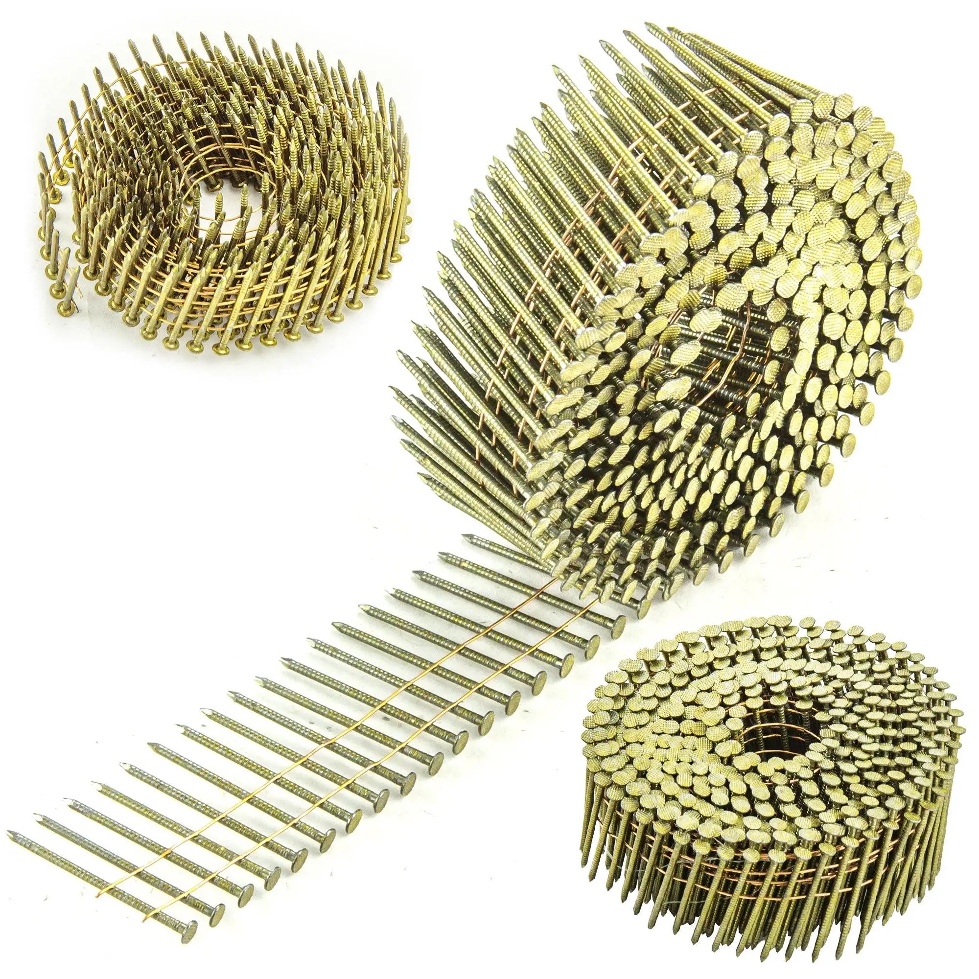 Grip-Rite 15Â° Wire Weld Coil Nails Are Used for Siding Fencing Framing and Other General Construction