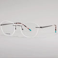 FEROCE High Quality Wholesale Luxury Designer Lens Frameless Eyeglasses Glasses Rimless Titanium Optical Frames