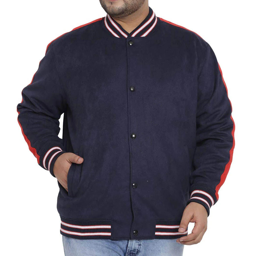 Men's Jackets Baggy Fit Plus Size Varsity Jacket Custom Logo Embroidered American Retro Style Wool Winter Outerwear Fashion