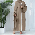Muslim Open Abaya for Women Dubai Luxury Dress Turkey Cardigan Kaftan with Belt Islamic Kaftan Prayer Clothing