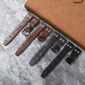 Bamboo Joint Pattern Rivet Strap - First-Layer Cowhide for IWC Big Pilot IW500107