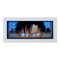 Customizable Diy Papercraft 3D Paper Laser Cut Shadow Box Framed Light Painting Anime Light Box for Home Decor