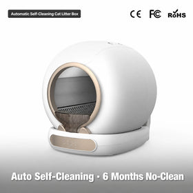 Automatic Self-Cleaning Cat Litter Box Round Enclosed OEM ODM Odor Control