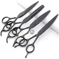 6 Inch Stainless Steel 440C High Hardness Right-Handed Hair Scissors for Salon Stylists & Barbers (Thinning Cutting Set)