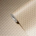Made Germany Modern Damask Solid Beige Bronze Non Woven Vinyl Wallpaper Rolls Abrasion Light Resistant Removable Sale Stock