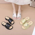 Women's Slide slippers Wholesale Summer PVC Sandals Korean Style Soft Designer Beach Shoes for Women & Ladies Casual Wear
