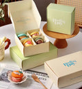 Factory Direct Christmas Box 12 Macarons Cupcakes Donuts Hotdogs-Bakery Paper Box Packaging Divider Matt Lamination Printing
