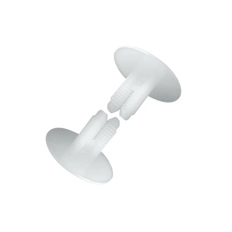 Essentra Components White Color 5.7mm X 10.2mm Barbed Snap Rivets - Nylon