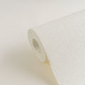 Made Germany-Damask Pattern Sound-Absorbing Wallpaper Rolls Single-Coloured White-Non Woven Vinyl-10.05 X 0.53 m for Babies Kids