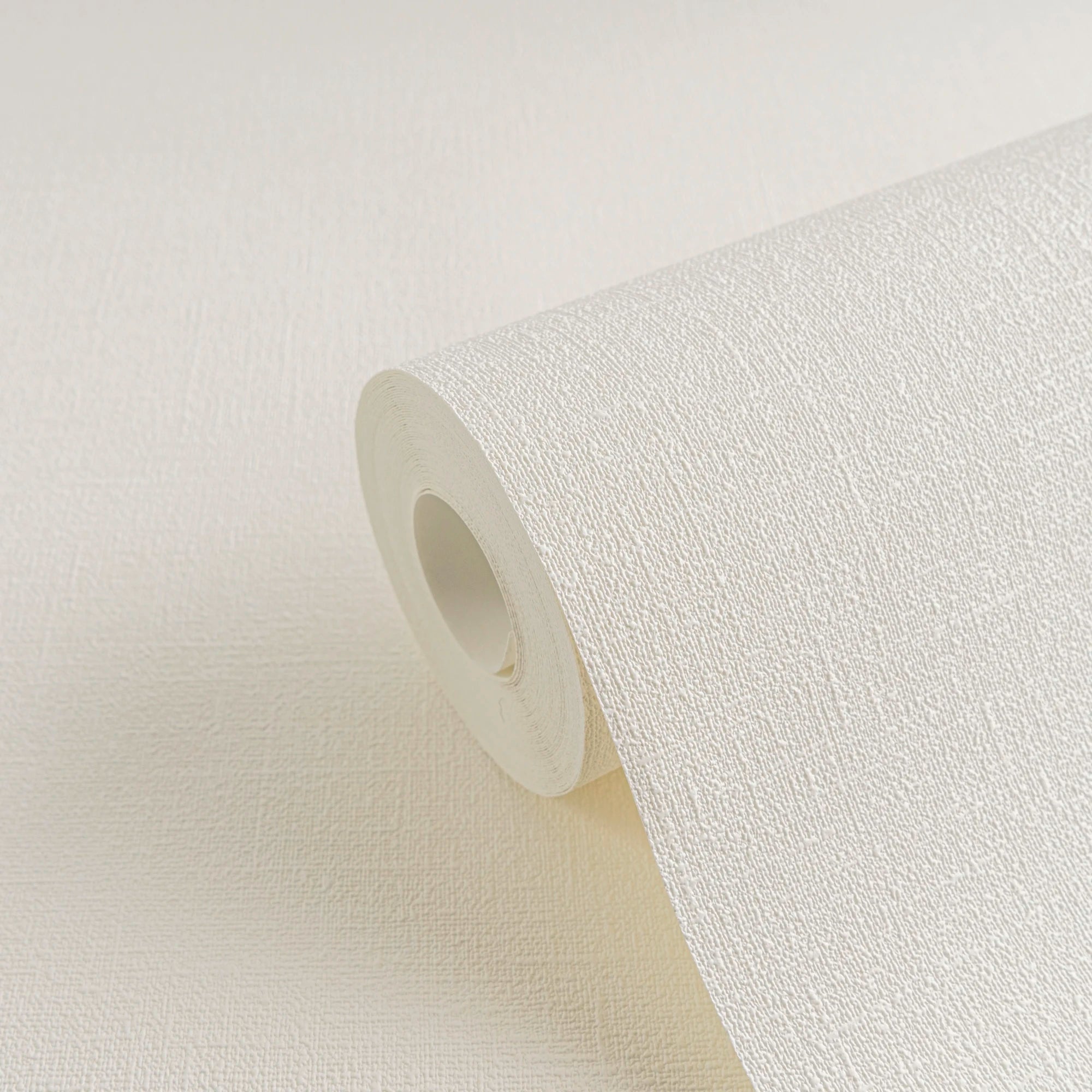 Made Germany-Damask Pattern Sound-Absorbing Wallpaper Rolls Single-Coloured White-Non Woven Vinyl-10.05 X 0.53 m for Babies Kids
