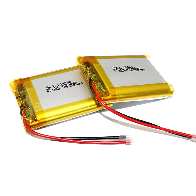 Innovative 104050 3.7V 2500mAh Maximum-Capacity Polymer Lithium Battery for Multiple Handheld Instruments