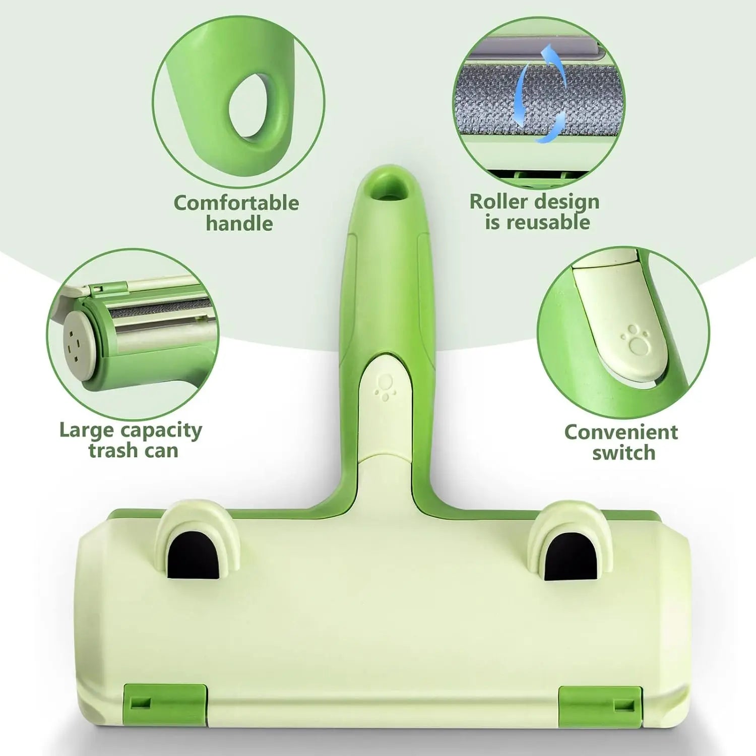Washable Reusable Cat Dog Hair Lint Roller Remover Animal Hair for Laundry Furniture Carpets Clothing