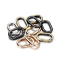 Zinc Alloy Oval Push Gate Metal Snap Open Hooks Clips Spring Key Ring 20-50mm Diameter Carabiner