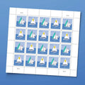 American Forever Vintage Stamps Us Postage Mail Stamps Stickers in Bulk Usa Post Mailing Stamps Sticker for Travel Journaling