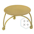 Metal Gold Round Jewelry Display Tray with Portable Design for Luxury Store Shop Decoration