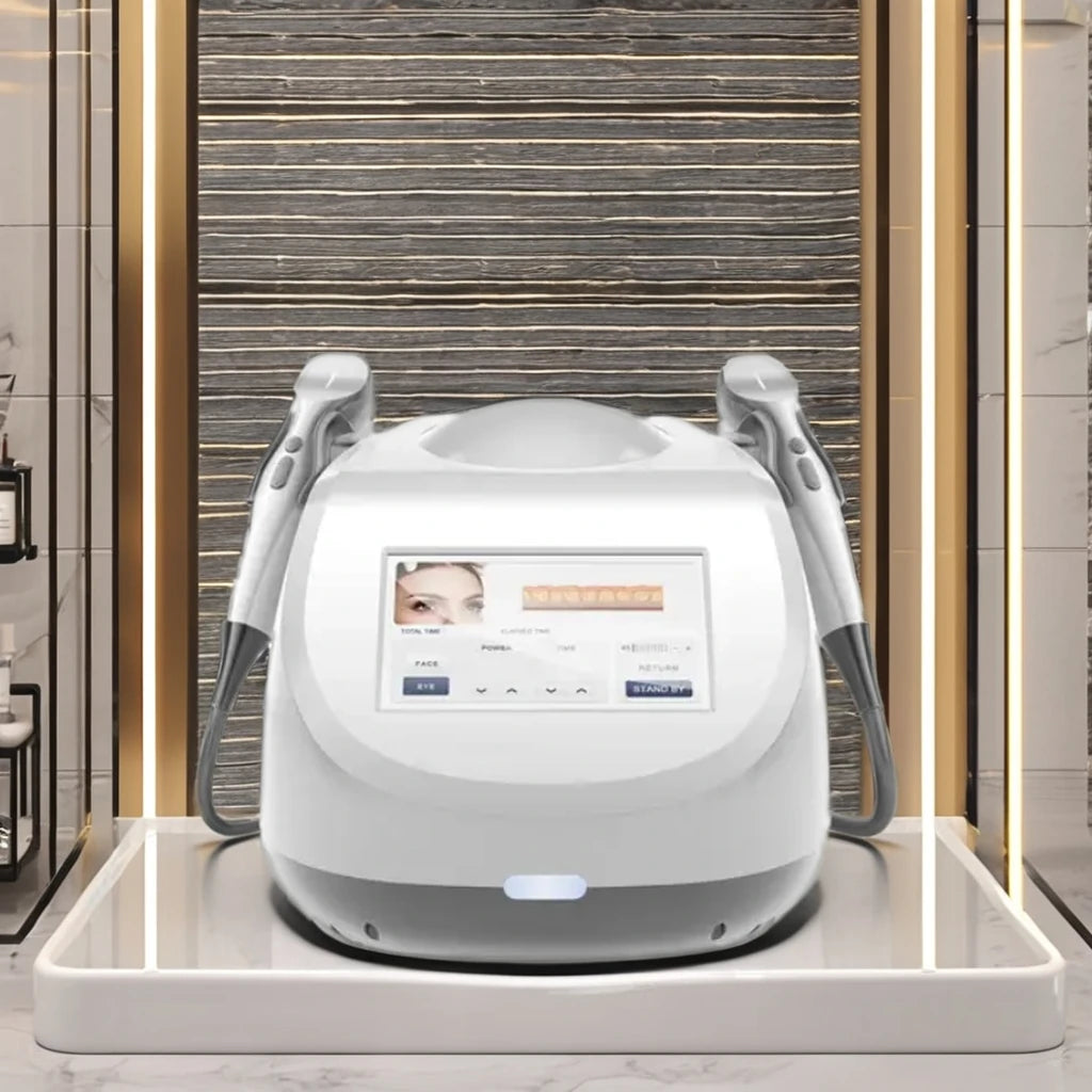 Portable 2 in 1 Cold & Hot Hammer and Magnetic Energy Vibration Activator Sonar Facial Beauty Machine