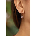 Azuris Stylish Fashionable 925 Sterling Silver Mystic Drop Stone Earrings Fine Jewelry Made in Turkey