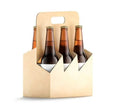Eco Friendly Cardboard Customized Water Bottles Shipping Beer Packaging Box 4 6 Pack Beer Box Package