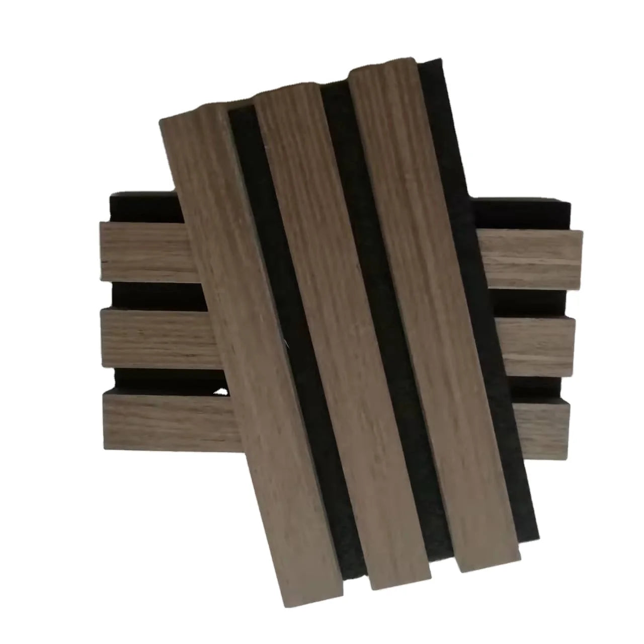 Decorative Wood Slat Acoustic Panel High NRC Sound Diffuser for Wall Ceiling