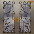 EleganWrought Iron House Main Door  A Timeless Entrance Solution for Elegant Homes with Durable Security and Artistic Appeal