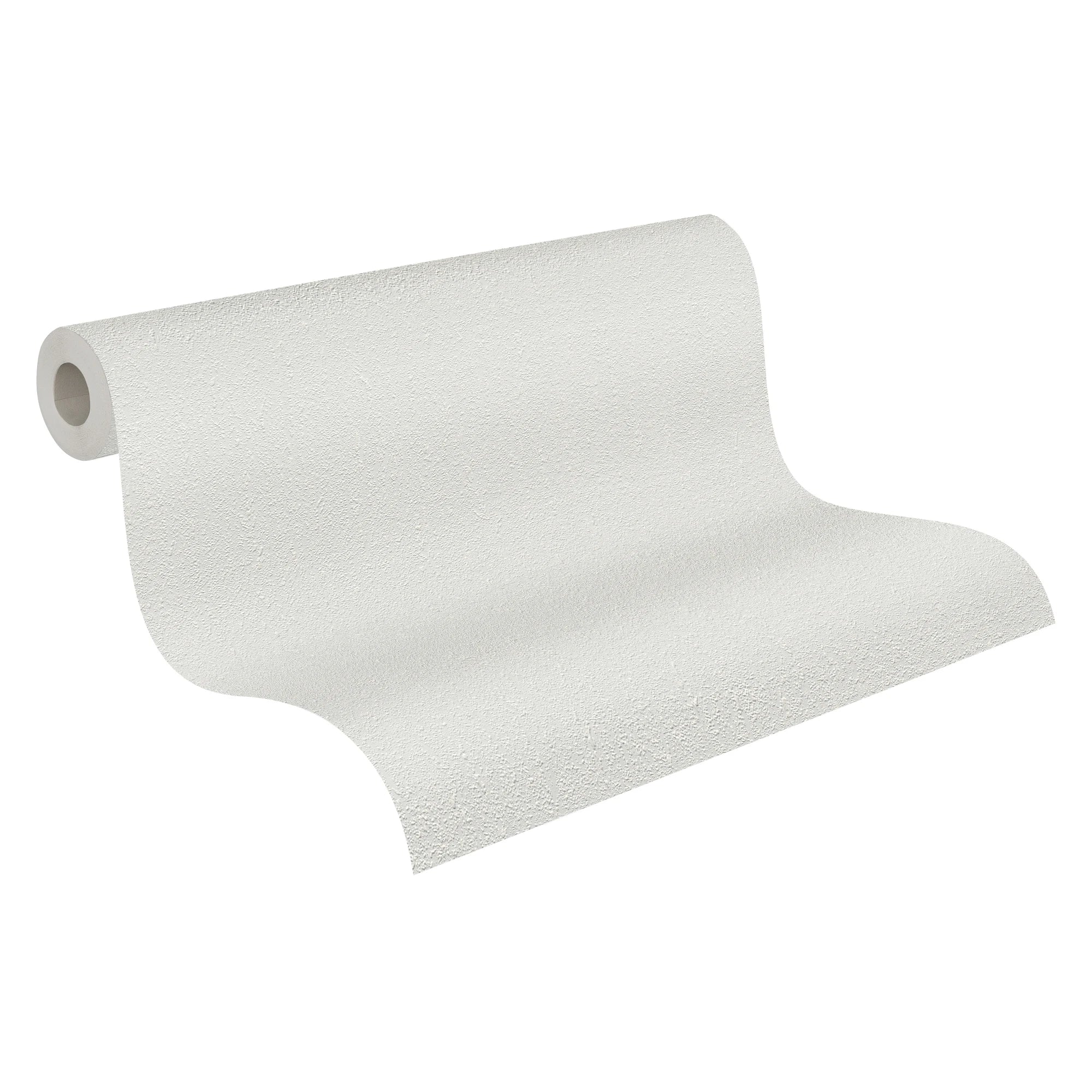 Made in Germany - Coatable Wallpaper rolls Plain Colour Paintable White Non Woven Vinyl Wallpaper for painting - 2500 x 106 m