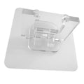 Wholesale Single-Tier PVC Plastic Transparent Kitchen Wall Hanger Bathroom Adhesive Shaver Holder and Razor Storage Hook