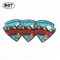Fabric Embroidered Badges Wholesale Design Custom Mountain Logo Embroidery Applique Clothing Patches