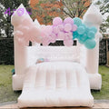 10ft Commercial Grade Adults Party Rental White Bouncer Jumper Inflatable Moon White Bounce House
