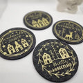 Screen-printing Custom Logo Eco-Friendly 100% Polyester Colorful Felt Coaster Free Sample Advent Gift Washable Placemats Water