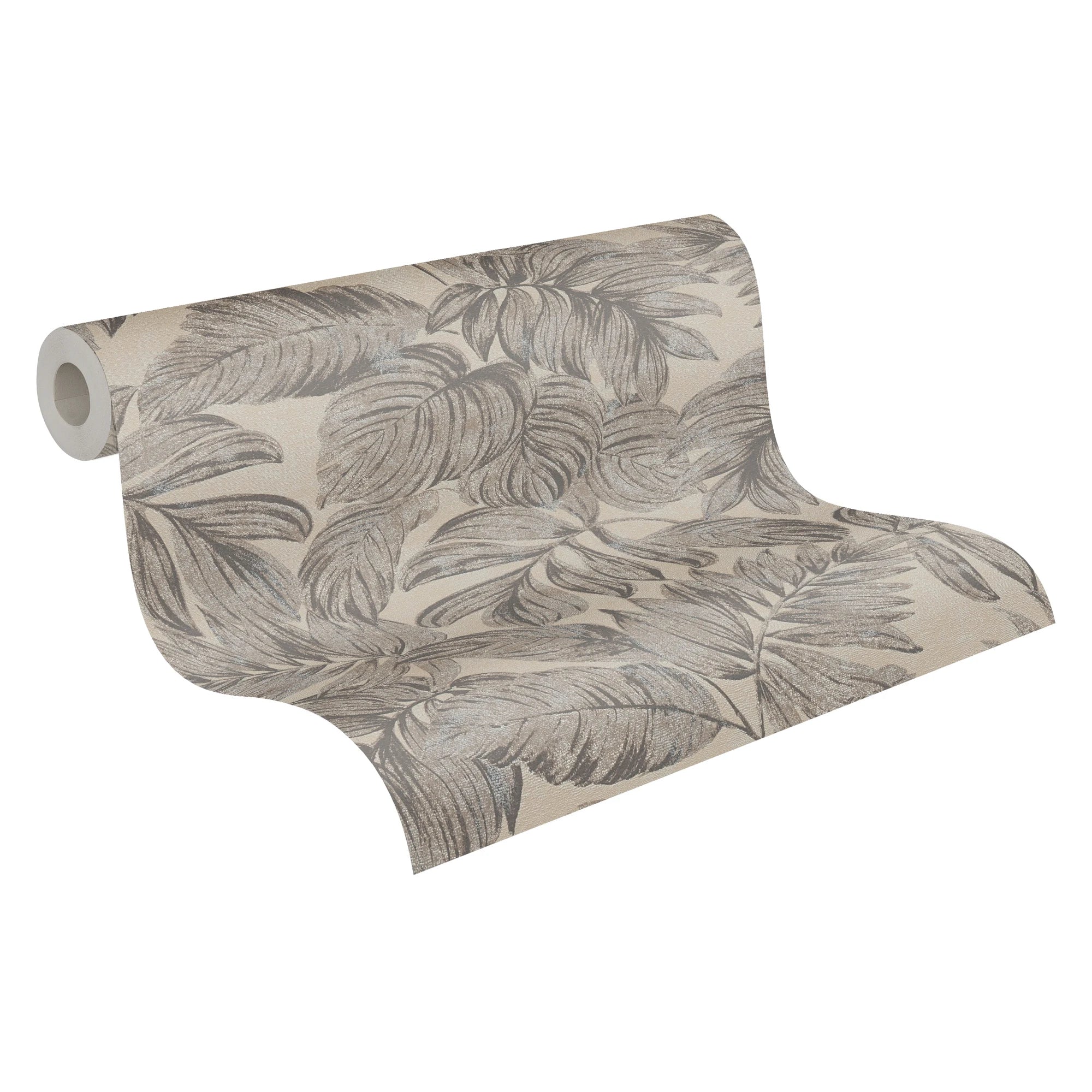 Made Germany Modern Floral Wallpaper Rolls Brown Grey Beige Non Woven Vinyl for Hotel Bathroom Use 1005x053m Highly