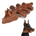 Dinosaur Shaped Fishbone Dear Antler Dog Pet Teething Chew Bones Toys with Food-Grade Nylon Real Bacon Flavor