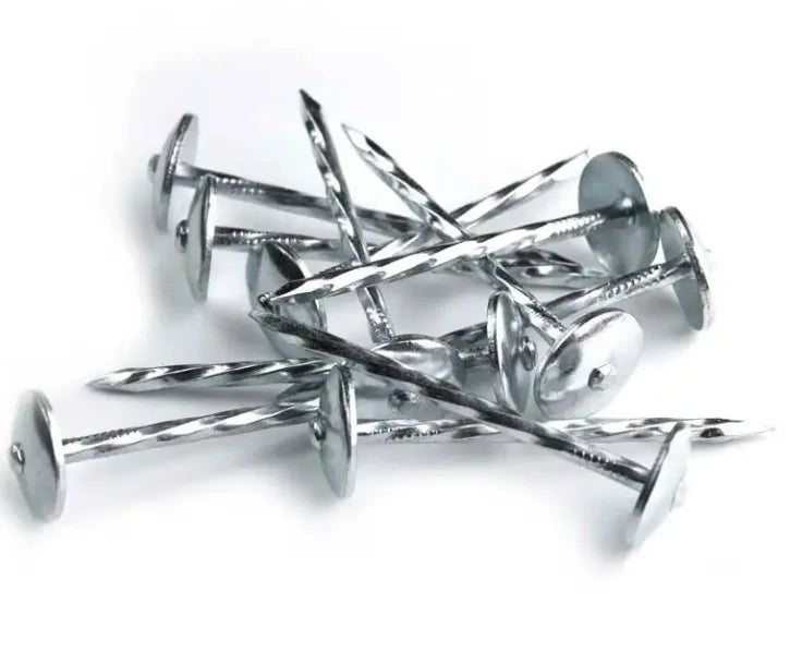 Wholesale Galvanized Umbrella Head Roofing Nails 9GX2.5inch 3 3.5inch Zinc With Rubber Washer for Brazil Bolivia Chile Market MegaBDM