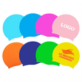 Wholesale Competition Durable Non-Slip Swimming Pool Cap Hat Adults & Kids Elastic Swimming Caps Silicone Swim Cap Custom logo