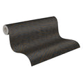 Made in Germany - Wallpaper rolls 3D Black Silver - Non Woven Vinyl - Modern Wallpaper Metallic for Walls - 1005 x 053 m