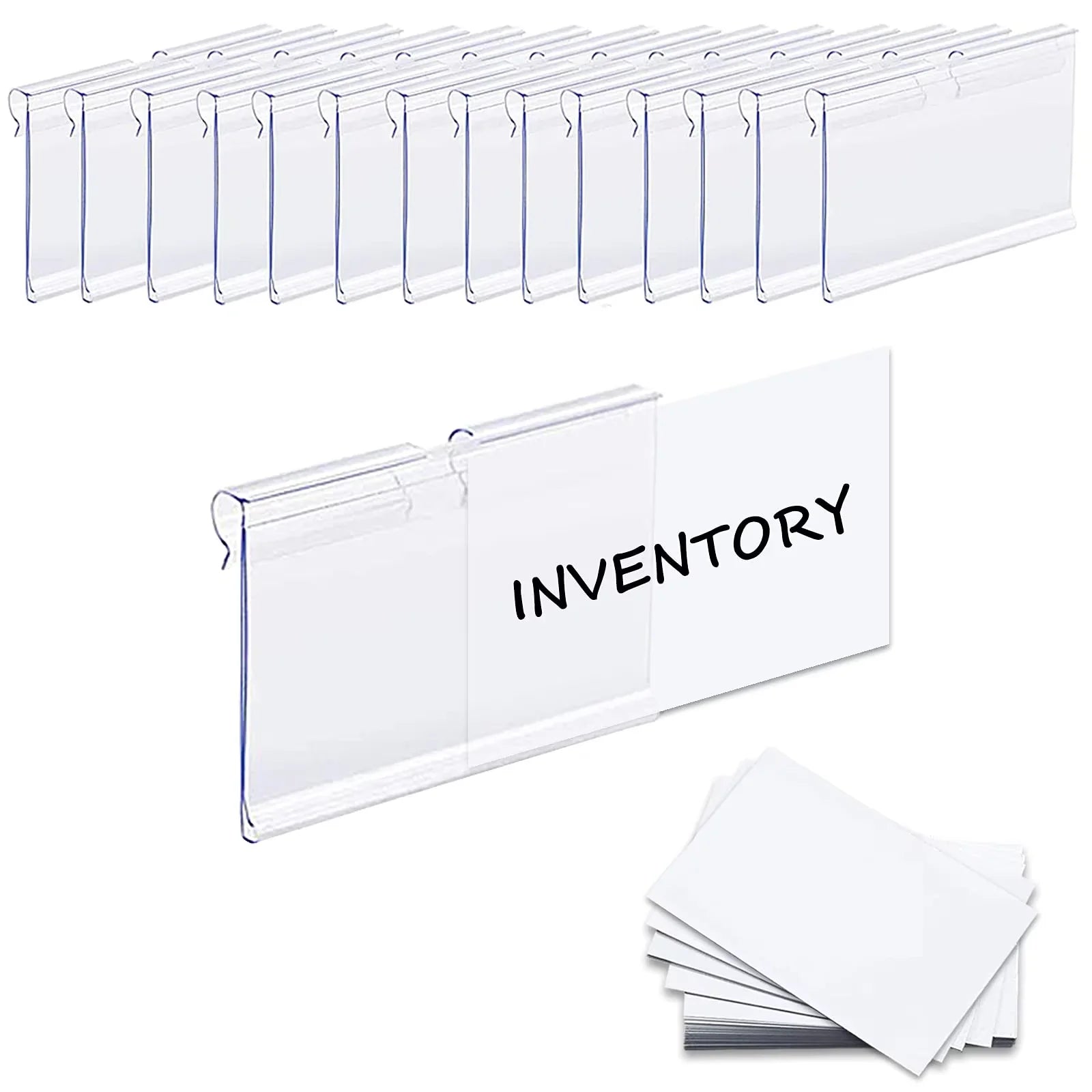 Wholesale Clear Plastic Bin Clip Label Holders PVC Basket Label Clip On Basket Label