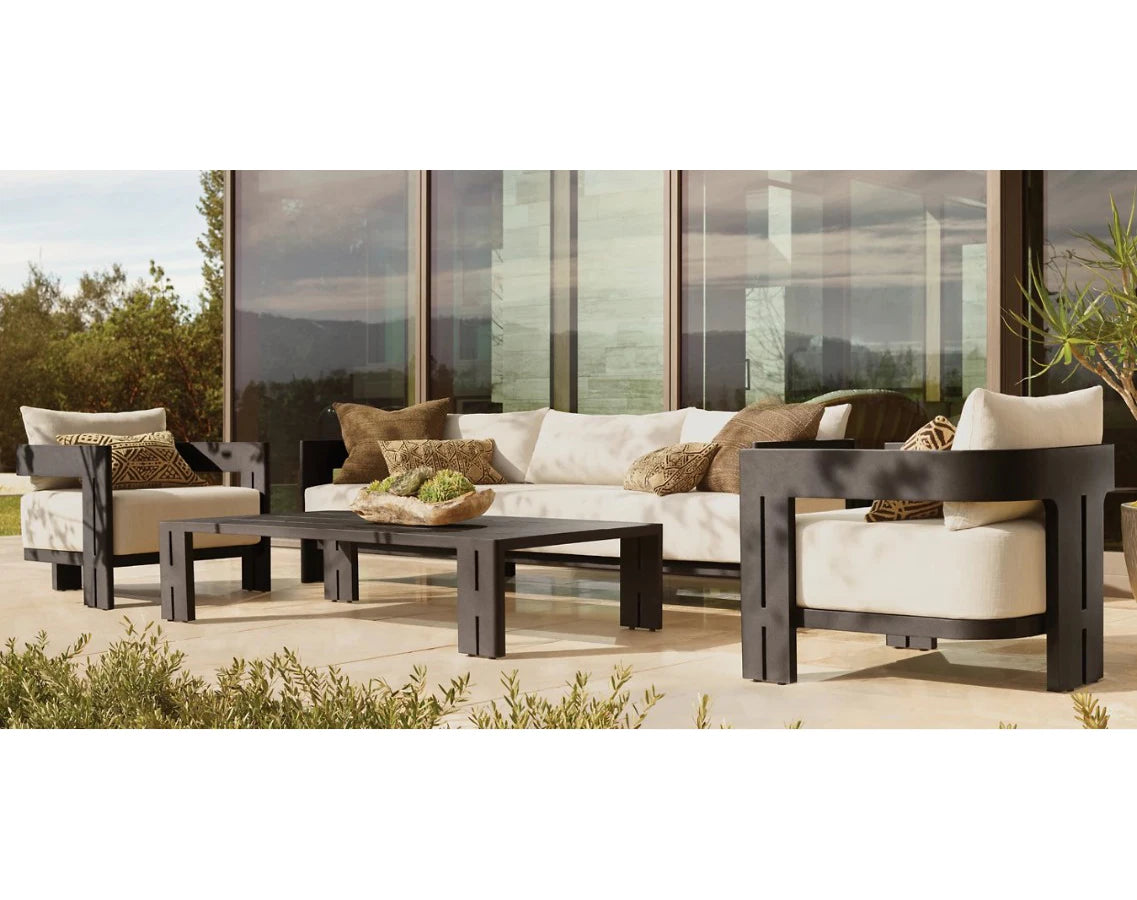 Multiple Size Luxury Hotel Patio Sofa Set Matira Powdercoated Aluminum Sofa Outdoor Aluminum Garden Sofa Set Furniture