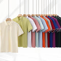 Wholesale Cotton 200 Grams Heavyweight Men's Polo T Shirt Uniform Printing Plain Blank Casual Polo Shirt Custom Logo Polo Shirt MegaBDM